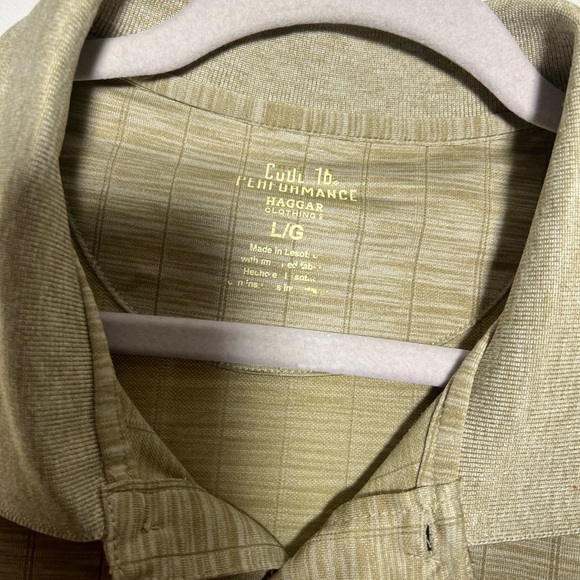 Cool 18 Performance Haggar Clothing Men’s Neutral Pattern Polo Top - Picture 4 of 5